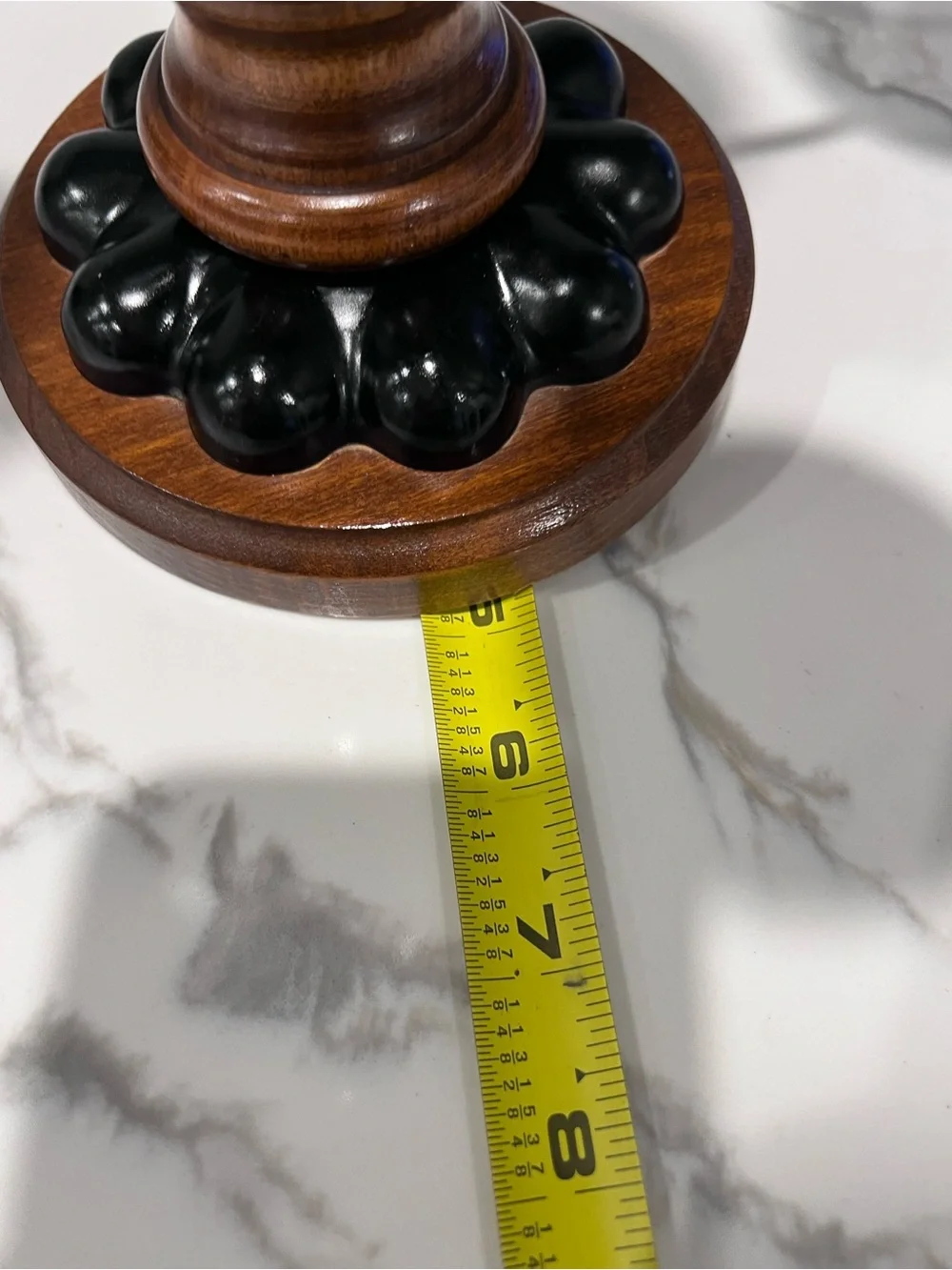 Homco Candelabra Vintage 1960s Brown 5 Arm Wood Iron Rustic Candle Holder